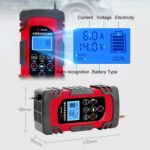 DEMUDA DC-80 Cargador de batería de automóvil 12V / 24V Tipo de reparación de pulso inteligente Batería de plomo-ácido, UK Plug - Imagen 4