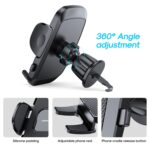 JOYROOM JR-ZS259 Soporte de coche mecánico de estiramiento giratorio de 360 ​​grados para teléfonos móviles de 4.7-6.9 pulgadas, Air Vent - Imagen 4