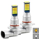 DC9-36V 30W 3000LM IP65 Coche LED Luz antiniebla de doble color con lámpara 30LEDs SMD-2525, 2 PCS V6 9005