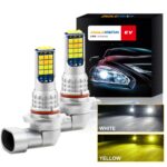 DC9-36V 30W 3000LM IP65 Coche LED Luz antiniebla de doble color con lámpara 30LEDs SMD-2525, 2 PCS V6 9005 - Imagen 2