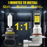 DC9-36V 30W 3000LM IP65 Coche LED Luz antiniebla de doble color con lámpara 30LEDs SMD-2525, 2 PCS V6 9005 - Imagen 3