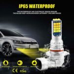 DC9-36V 30W 3000LM IP65 Coche LED Luz antiniebla de doble color con lámpara 30LEDs SMD-2525, 2 PCS V6 9005 - Imagen 5