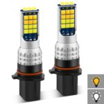 DC9-36V 30W 3000LM IP65 Coche LED Luz antiniebla de doble color con lámpara 30LEDs SMD-2525, 2 PCS V6 P13W
