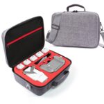 Bolsa de almacenamiento de un solo hombro de lona gris Estuche rígido de transporte de viaje impermeable a prueba de golpes para FIMI X8 Mini