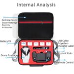 Bolsa de almacenamiento de un solo hombro de lona gris Estuche rígido de transporte de viaje impermeable a prueba de golpes para FIMI X8 Mini - Imagen 3