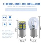 1 Par E0052 9-14V 1156-54SMD-2835 6000K 1080LM Luz blanca Decodación de automóvil Señal de giro de la señal de inversión - Imagen 3