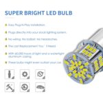 1 Par E0052 9-14V 1156-54SMD-2835 6000K 1080LM Luz blanca Decodación de automóvil Señal de giro de la señal de inversión - Imagen 4