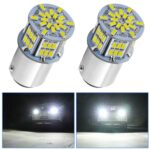 1 par E0053 9-14V 1157-54SMD-2835 6000K 1080LM Luz blanca de decodificación de autos de la luz de freno