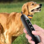 Repelente de perros ultrasónico Tsattine N10 con pantalla LED de electricidad y linterna