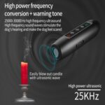 Repelente de perros ultrasónico Tsattine N10 con pantalla LED de electricidad y linterna - Imagen 3
