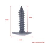 50 tornillos para guardabarros M5x16 con llave N90775001 para Audi, A5474 - Imagen 5