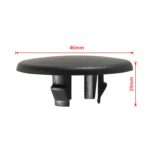 2 piezas de hebilla de cubierta de reposabrazos de coche 15279689 para Chevrolet, A6254-01 Black - Imagen 3