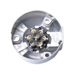 12V 7 pines enchufe redondo hembra Metal remolque adaptador conector barco Carvan enchufe de la UE, A0201 - Imagen 4