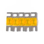 5 PCS Car Audio AFS Mini ANL 30A Fusible Nicked Plated, A0302 Dark Orange
