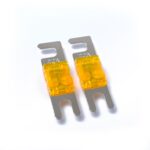 5 PCS Car Audio AFS Mini ANL 30A Fusible Nicked Plated, A0302 Dark Orange - Imagen 2
