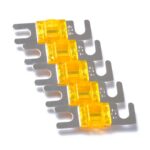 5 PCS Car Audio AFS Mini ANL 30A Fusible Nicked Plated, A0302 Dark Orange - Imagen 4