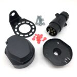 Convertidor eléctrico de 7 pines 12N, conector adaptador de enchufe y enchufe de caravana para remolque, A0364