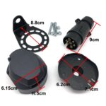 Convertidor eléctrico de 7 pines 12N, conector adaptador de enchufe y enchufe de caravana para remolque, A0364 - Imagen 5