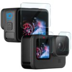 Lente de cámara IMAK 3 en 1 y película de vidrio templado para pantalla, For GoPro HERO10 Black