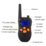 998DC Bark Stopper Control remoto Choque eléctrico Collar Dispositivo de entrenamiento para perros, EU Plug - Imagen 3