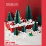 3 en 1 pila de troncos crudos creativos accesorios de tiro con tema navideño adornos decorativos DIY Fondo foto accesorios de fotografía, Log Pile - Imagen 4