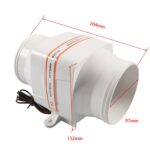 Extractor de yate de 4 pulgadas, 12 V y 6 aspas, A6608-01 - Imagen 5