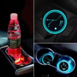 Car Constellation Series Acrílico Colorido Cargador USB Water Cup Groove LED Atmósfera Luz, Cancer