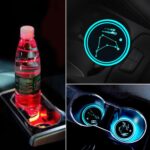 Car Constellation Series Acrílico Colorido Cargador USB Water Cup Groove LED Atmósfera Luz, Capricorn