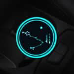 Car Constellation Series Acrílico Colorido Cargador USB Water Cup Groove LED Atmósfera Luz, Pisces - Imagen 2