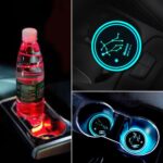 Car Constellation Series Acrílico Colorido Cargador USB Water Cup Groove LED Atmósfera Luz, Gemini