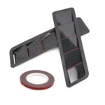 Juego de molduras de panel de refrigeración de rejilla de ventilación de capó de toma de aire de coche 2 en 1, SSW007A-BK-R Black, SSW007A-C-R Carbon Fiber