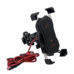 WUPP CS-1288A1 Carga inalámbrica + Soporte para teléfono móvil retráctil de un botón con carga por cable, CS-1288A1