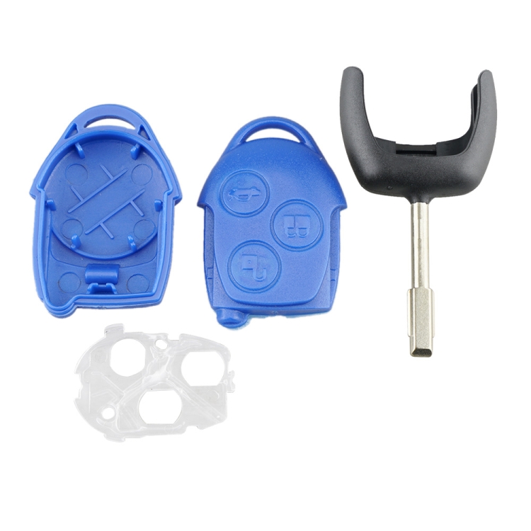EDA002802001.jpg Carcasa de llave de coche recta Embrión redondo Embrión de metal Longitud 35 mm para Ford Transit 3 botones, A17 - Imagen 1
