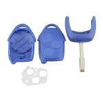 Carcasa de llave de coche recta Embrión redondo Embrión de metal Longitud 35 mm para Ford Transit 3 botones, A153