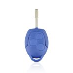 Carcasa de llave de coche recta Embrión redondo Embrión de metal Longitud 35 mm para Ford Transit 3 botones, A153 - Imagen 3