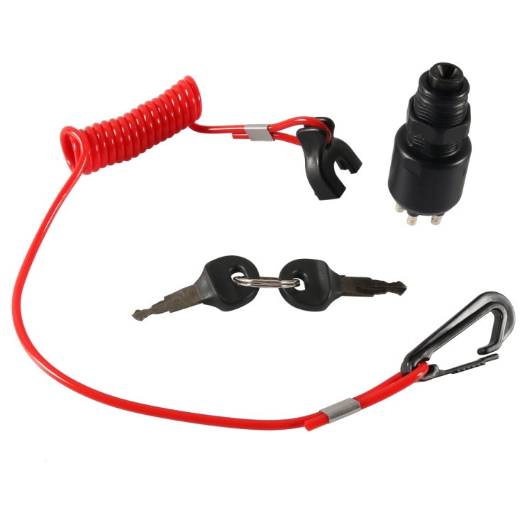 EDA002822301.jpg Llave de interruptor de encendido de control lateral BRP con cordón 5005801 para Johnson Evinrude, A6630 - Imagen 1