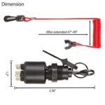 Llave de interruptor de encendido de control lateral BRP con cordón 5005801 para Johnson Evinrude, A6630 - Imagen 3