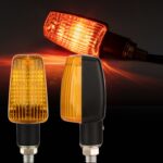 2 PCS PE-ZS102 Luz de señal de giro de estilo retro para motocicleta