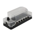 Portafusibles de hoja de caja de fusibles de 6 vías con negativo para automóvil, camión, barco, A5602-01 - Imagen 2