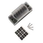 Portafusibles de hoja de caja de fusibles de 6 vías con negativo para automóvil, camión, barco, A5602-01 - Imagen 5