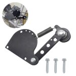 Tensor de guía de rodillos de cadena de bicicleta eléctrica, Black, Silver