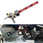 Válvula de grifo de combustible para motocicleta, llave de purga, interruptor de Gas para tanque de combustible para Honda CB400F 1977, For Honda CB400F 1977(Red)