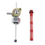 Válvula de grifo de combustible para motocicleta, llave de purga, interruptor de Gas para tanque de combustible para Honda CB400F 1977, For Honda CB400F 1977(Red) - Imagen 2