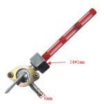 Válvula de grifo de combustible para motocicleta, llave de purga, interruptor de Gas para tanque de combustible para Honda CB400F 1977, For Honda CB400F 1977(Red) - Imagen 3