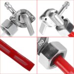 Válvula de grifo de combustible para motocicleta, llave de purga, interruptor de Gas para tanque de combustible para Honda CB400F 1977, For Honda CB400F 1977(Red) - Imagen 4