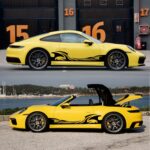2 PCS / Set D-467 Patrón de ondas Coche Etiqueta decorativa modificada, D-467 - Imagen 3