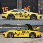 2 PCS / Set D-545 Etiqueta engomada decorativa modificada del coche del modelo de Rose, D-545 - Imagen 3