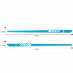 2 PCS / Set D-608 Patrón de rayas Coche Etiqueta decorativa modificada, D-608 - Imagen 2