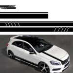 Adhesivo decorativo modificado para coche con patrón de líneas D-930, D-930