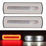 2 PCS Camión modificado 40LED Luz de señal de giro de agua corriente de dos colores